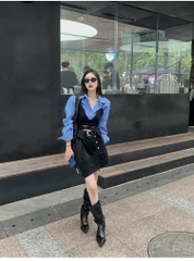 KNEE BOOTS DA DÁNG CAO BỒI PHONG CÁCH ANH MŨI NHỌN THỜI THƯỢNG B4.KNE