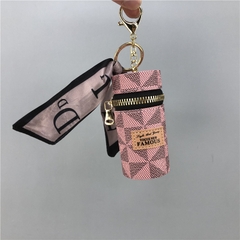 FASHION ACCESSORIES | MÓC CHÌA KHOÁ LV DA PU SANH CHẢNH ĐỰNG SON MÔI   F1.ACC