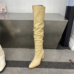 FANTACY BOOTS ĐÙN PHONG CÁCH CHÂU MỸ RETRO  MŨI  ĐẦU TRÒN THỜI THƯỢNG B2.FAN