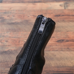 HIGHHEEL BOOTS MŨI VUÔNG ĐẾ TRỤ BASIC SIÊU CHẤT B1.HIE