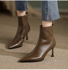 HIGH HEELS BOOTS PHONG CÁCH PHÁP THANH LỊCH  MŨI NHỌN  B2.HIE