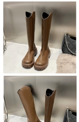 KNEE BOOTS BASIC PHONG CÁCH HIỆP SĨ ĐẦU TRÒN B2.KNE