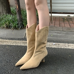 UNDER KNEE BOOTS NGANG BẮP CHÂN MŨI VÀ GÓT NHỌN SANG CHẢNH B1.UNK