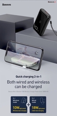 Pin dự phòng tích hợp sạc nhanh không dây Baseus Mini S Bracket 10,000mAh 18W PD