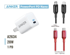 Bộ sạc nhanh Anker 20W PD Powerline +iii cho iPhone/iPad