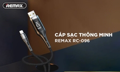 Cáp sạc nhanh lightning tích hợp màn hình LED Remax RC-096i
