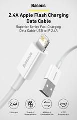 Cáp sạc nhanh lightning Baseus Superior Series 25CM