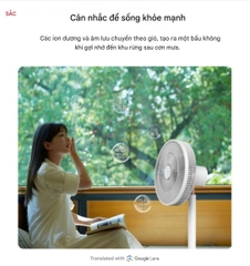 Quạt cây tuần hoàn SHARP PJ-CD204A động cơ DC tiết kiệm điện