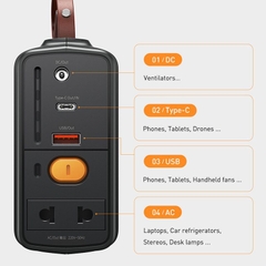 Bộ kích nguồn ô tô Baseus BS-CN02 Reboost Jump Starter với nguồn điện lưu trữ di động 220V / 100W (CN + EU)