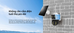 Camera năng lượng mặt trời xài sim 4G 2 màn hình Vstarcam BG66DR