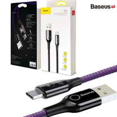 Cáp sạc Type C tự ngắt Baseus C Shape Light LV345
