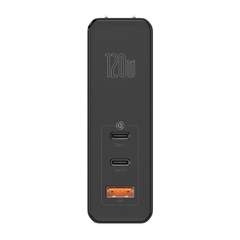 Bộ sạc nhanh đa năng Baseus GaN2 Pro Quick Charger 120W dùng cho Smartphone/ Tablet/ Macbook / Laptop (C+C+A, With C to C Cable, E-mark Chip 100W