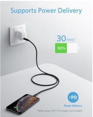 Cáp Anker Powerline +II C to Lightning A8652 0.9m