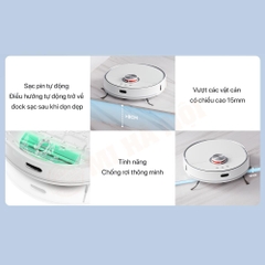 Robot hút bụi lau nhà Xiaomi Lydsto W2 – Tự động giặt, sấy khăn, tự động đổ rác – Phiên bản Quốc tế