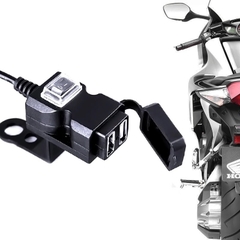 Bộ sạc 2 cổng USB 12V gắn xe máy
