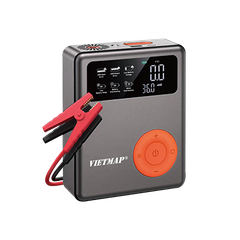 Kích bình kiêm bơm lốp 12000mah, Peakcurrent 2000A Vietmap DK-MF139