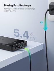 Pin dự phòng RAVPower PD Pioneer 20000mAh 18W Portable Charger 3-Port hàng chính hãng USA
