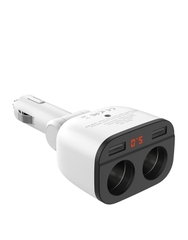 Bộ chia tẩu sạc ô tô Hoco Z28, dòng ra 2.4A, công suất 80W