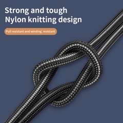 Cáp sạc nhanh 2 đầu Type-C 100w KAKU 599 có LCD dài 1.2m (Type C ra Type C) chính hãng