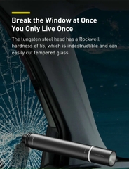 Đèn pin kiêm phá kính Baseus Savior Window Breaking Flashlight