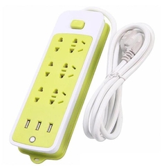 Ổ cắm điện 6 phích cắm 3 cổng usb