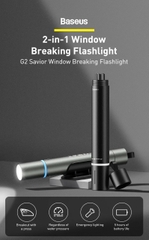 Đèn pin kiêm phá kính Baseus Savior Window Breaking Flashlight