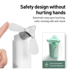 Quạt gấp mini Baseus Square Portable Folding Fan 2 Speed USB Cooler Fan dung lượng 2000mAh