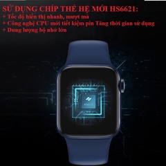 Đồng Hồ Thông Minh M26 Plus Series 6, Màn Hình Tràn Viền Rentina Cân Đối, Sạc không dây