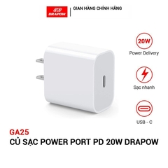 Củ sạc nhanh 20W Drapow GA25