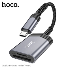 Đầu đọc thẻ nhớ micro sd, sd cổng type C Hoco UA25