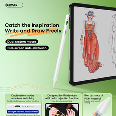 Bút Cảm Ứng REMAX AP08 Thông Minh 2 Hệ Thống Đa Năng