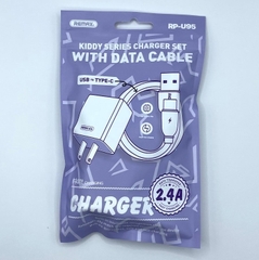 Bộ củ cáp sạc nhanh REMAX RP-U95 US 2.4A USB A ra Type C