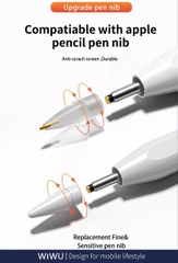Bút cảm ứng Wiwu pencil W sạc hít không dây cho iPad