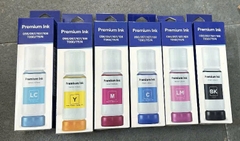 Mực nước dùng cho máy in phun, không hiệu, dung tích 70ml, loại màu đen,xanh,đỏ, vàng, xanh nhạt, đỏ nhat