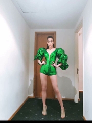 BỘ SEXY CA SĨ MÀU XANH ĐEN