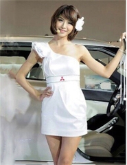 Váy ca sĩ dancer màu trắng