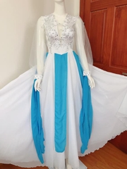 trang phục váy múa, váy múa trắng, váy múa liền, set váy múa, trang phục nữ, maru