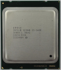 10889 Bộ xử lý CPU E5-2680 (20M Cache, 2.70 GHz, 8.00 GT s) 8 cores 16 threads / socket 2011