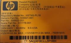 12750 Bộ nguồn PSU Hot HP DL380 ML150 ML350 ML370 G6 G7 750w sp 511778-001 gpn 506821-001 pn 506822-101 512327-B21