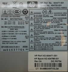 12821 Bộ nguồn PSU Non HP DC5700 MT 300w 404795-001 404471-001