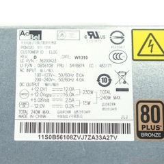 13062 Bộ nguồn PSU Non Lenovo M92p M82 E73 SFF 240w 54Y8874