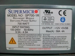 13082 Bộ nguồn PSU Hot Supermicro 700w SP700-1R PWS-0065
