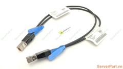 16307 Cáp cable IBM Lenovo SFF-8644 to Dual SFF-8644 Mini SAS HD external 12G fru 00AR272 pn 00Y8350 0.6m