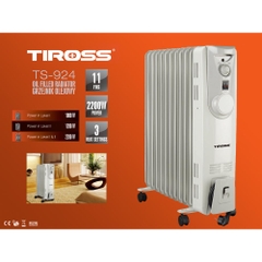 Máy sưởi dầu Tiross TS-924, 11 tấm phát nhiệt