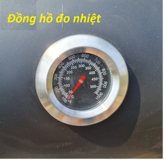 Bếp nướng than ngoài trời BBQ05 tự xoay có nắp đậy