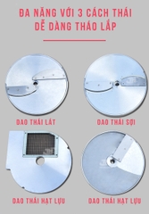 Máy cắt rau củ quả đa năng YQC 802- Máy thái rau củ công nghiệp