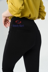 Legging cạp vừa 2 túi thật trước, nâng vòng ba