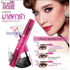 Mascara 4D 2 in 1 Mistine Super model 400% TT90