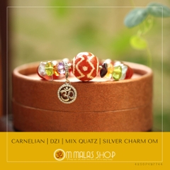 MALA CARNELIAN MIX DZI CARNELIAN 5 MẮT