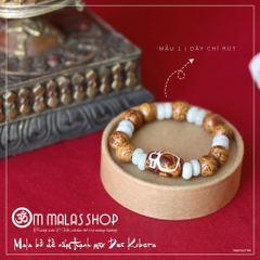 MALA BỒ ĐỀ TAM BẢO CẨM THẠCH DZI KUBERA